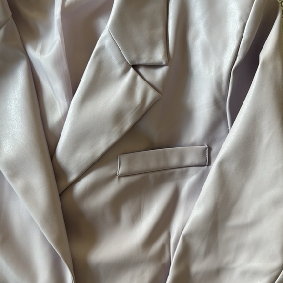 Lilac pleather bobbles and lace jacket - Picture 5 of 6